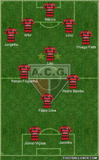 Atlético C Goianiense 4-4-2 football formation