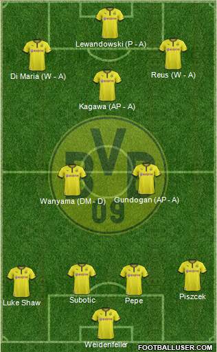 Borussia Dortmund Formation 2014