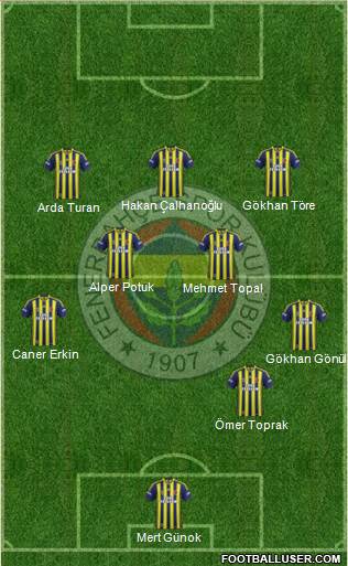 Fenerbahçe SK Formation 2014