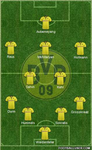 Borussia Dortmund Formation 2014
