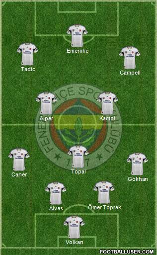 Fenerbahçe SK Formation 2014