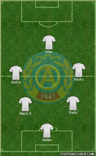Akademik (Sofia) Formation 2014