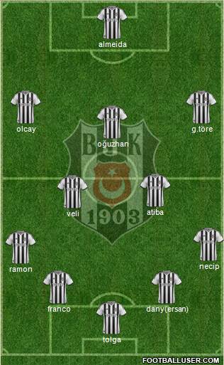 Besiktas JK Formation 2014