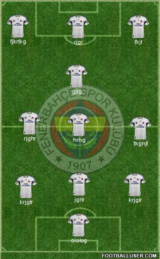 Fenerbahçe SK Formation 2014