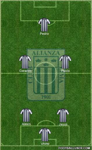 C Alianza Lima Formation 2014