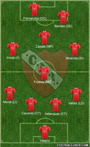 Independiente Formation 2014