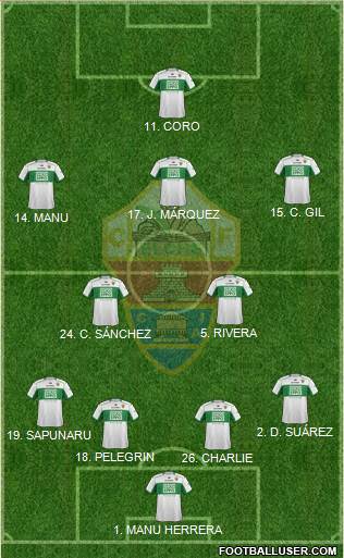 Elche C.F., S.A.D. Formation 2014