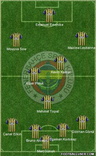 Fenerbahçe SK Formation 2014
