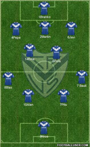 Vélez Sarsfield Formation 2014