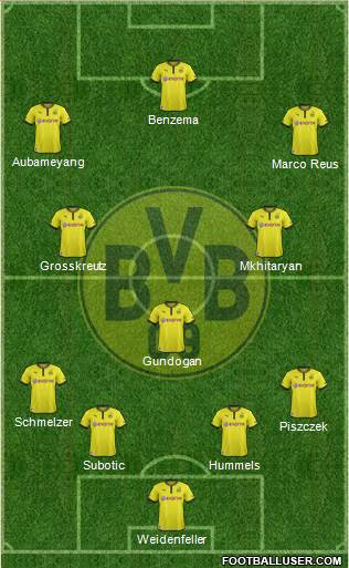 Borussia Dortmund Formation 2014
