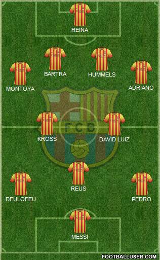 F.C. Barcelona Formation 2014