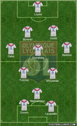 Olympique Lyonnais Formation 2014