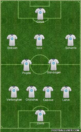 Tottenham Hotspur Formation 2014