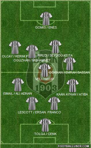 Besiktas JK Formation 2014