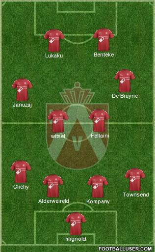 KV Kortrijk Voetbalt Formation 2014
