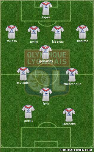 Olympique Lyonnais Formation 2014