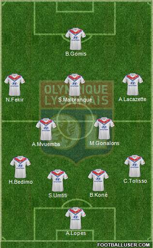 Olympique Lyonnais Formation 2014