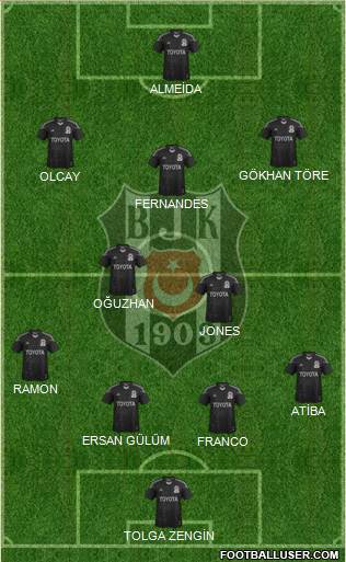 Besiktas JK Formation 2014