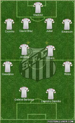 Santos FC Formation 2014