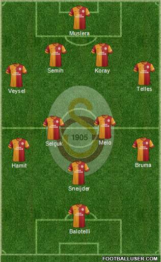 Galatasaray SK Formation 2014