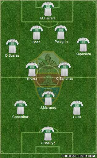 Elche C.F., S.A.D. Formation 2014
