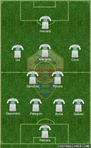 Elche C.F., S.A.D. Formation 2014