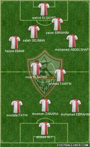 Zamalek Sporting Club Formation 2014
