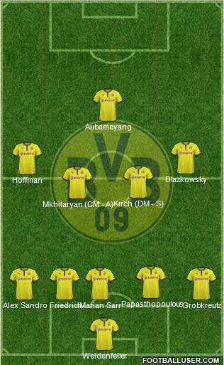 Borussia Dortmund Formation 2014