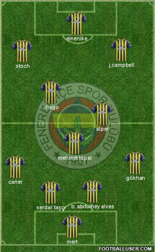 Fenerbahçe SK Formation 2014
