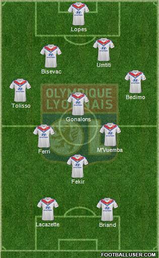 Olympique Lyonnais Formation 2014