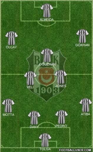 Besiktas JK Formation 2014