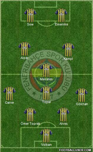 Fenerbahçe SK Formation 2014