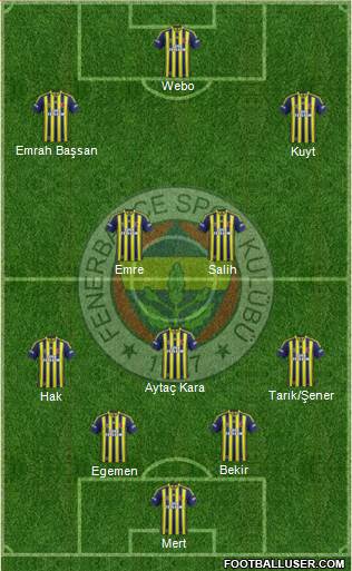 Fenerbahçe SK Formation 2014