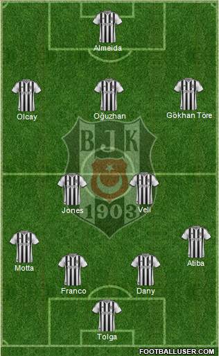Besiktas JK Formation 2014