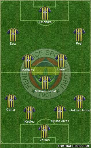 Fenerbahçe SK Formation 2014