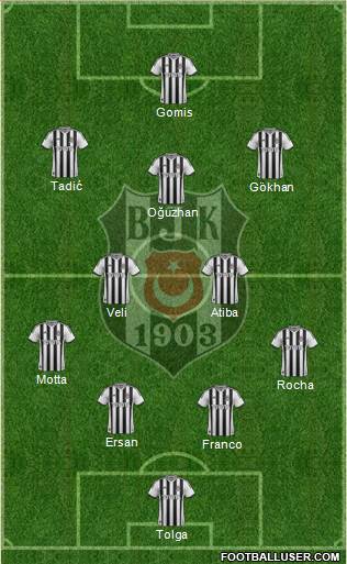 Besiktas JK Formation 2014