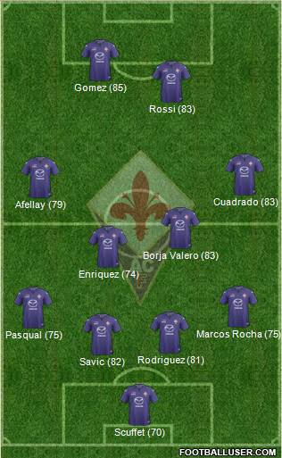 Fiorentina Formation 2014