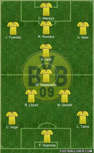 Borussia Dortmund Formation 2014