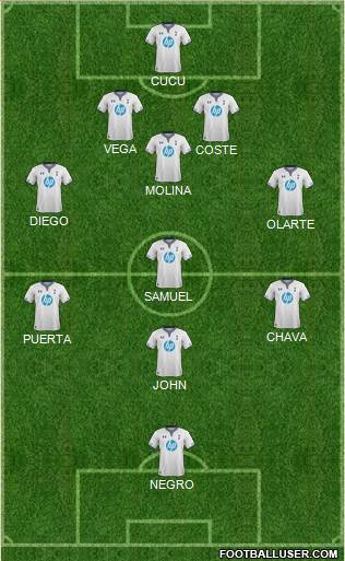 Tottenham Hotspur Formation 2014
