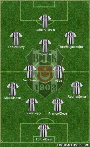 Besiktas JK Formation 2014
