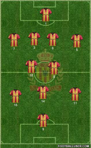 Yellow Red KV Mechelen Formation 2014