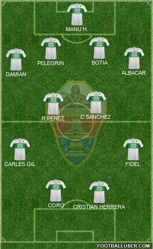 Elche C.F., S.A.D. Formation 2014