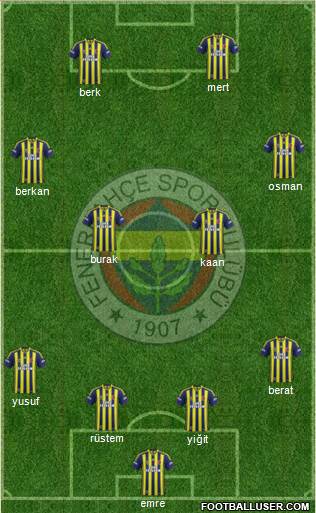 Fenerbahçe SK Formation 2014