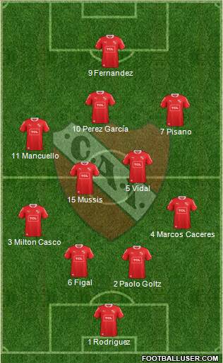 Independiente Formation 2014