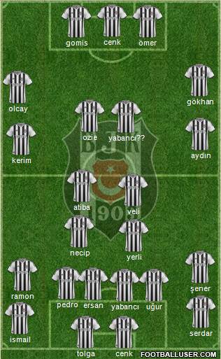 Besiktas JK Formation 2014