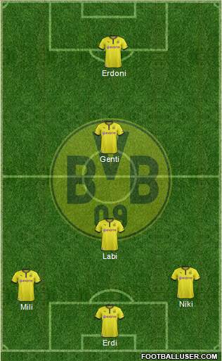Borussia Dortmund Formation 2014