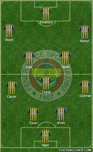 Fenerbahçe SK Formation 2014