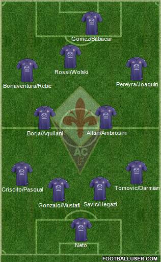 Fiorentina Formation 2014