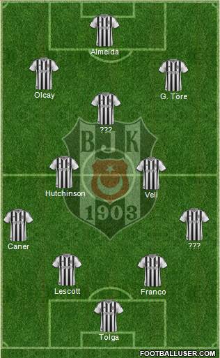 Besiktas JK Formation 2014