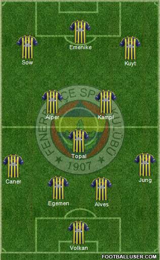 Fenerbahçe SK Formation 2014